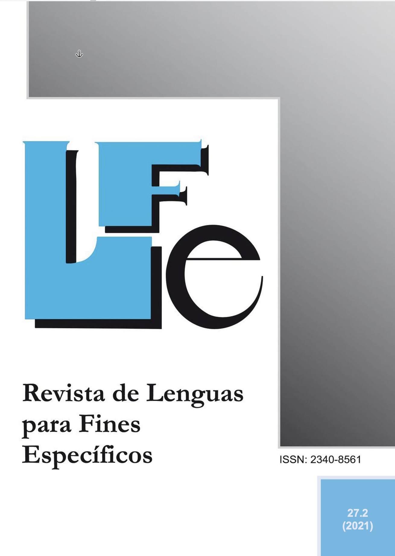 					View Vol. 27 No. 2 (2021): Revista de lenguas para fines específicos
				