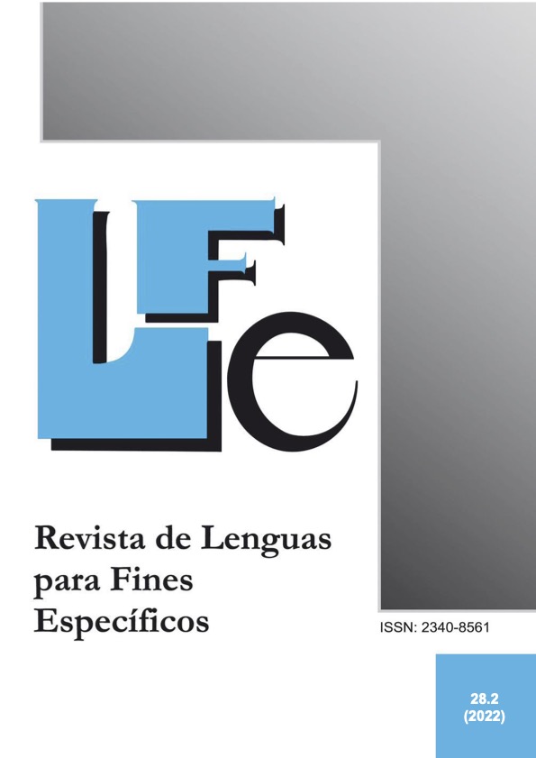 					View Vol. 28 No. 2 (2022): Revista de Lenguas para Fines Específicos
				