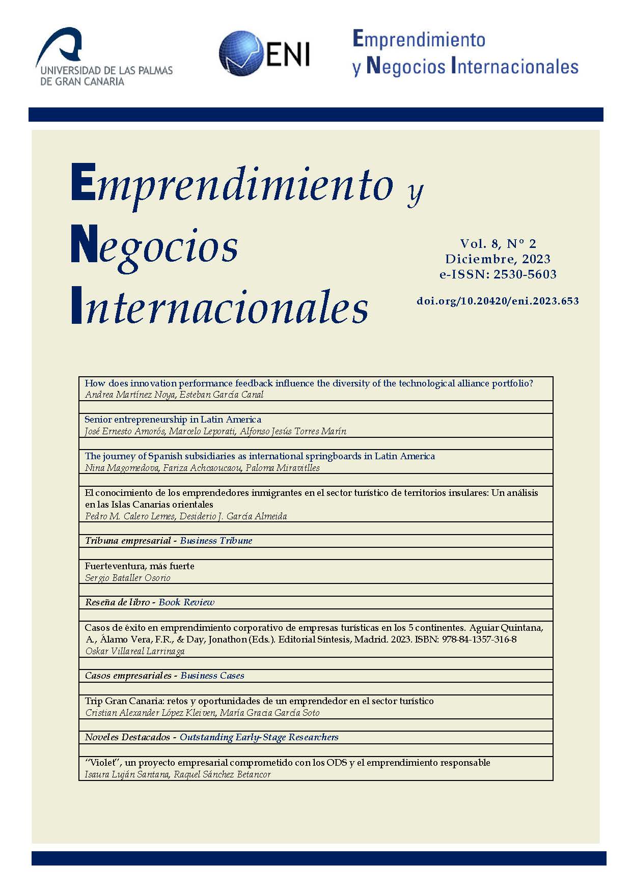 					Ver Vol. 8 N.º 2 (2023): Emprendimiento y Negocios Internacionales
				